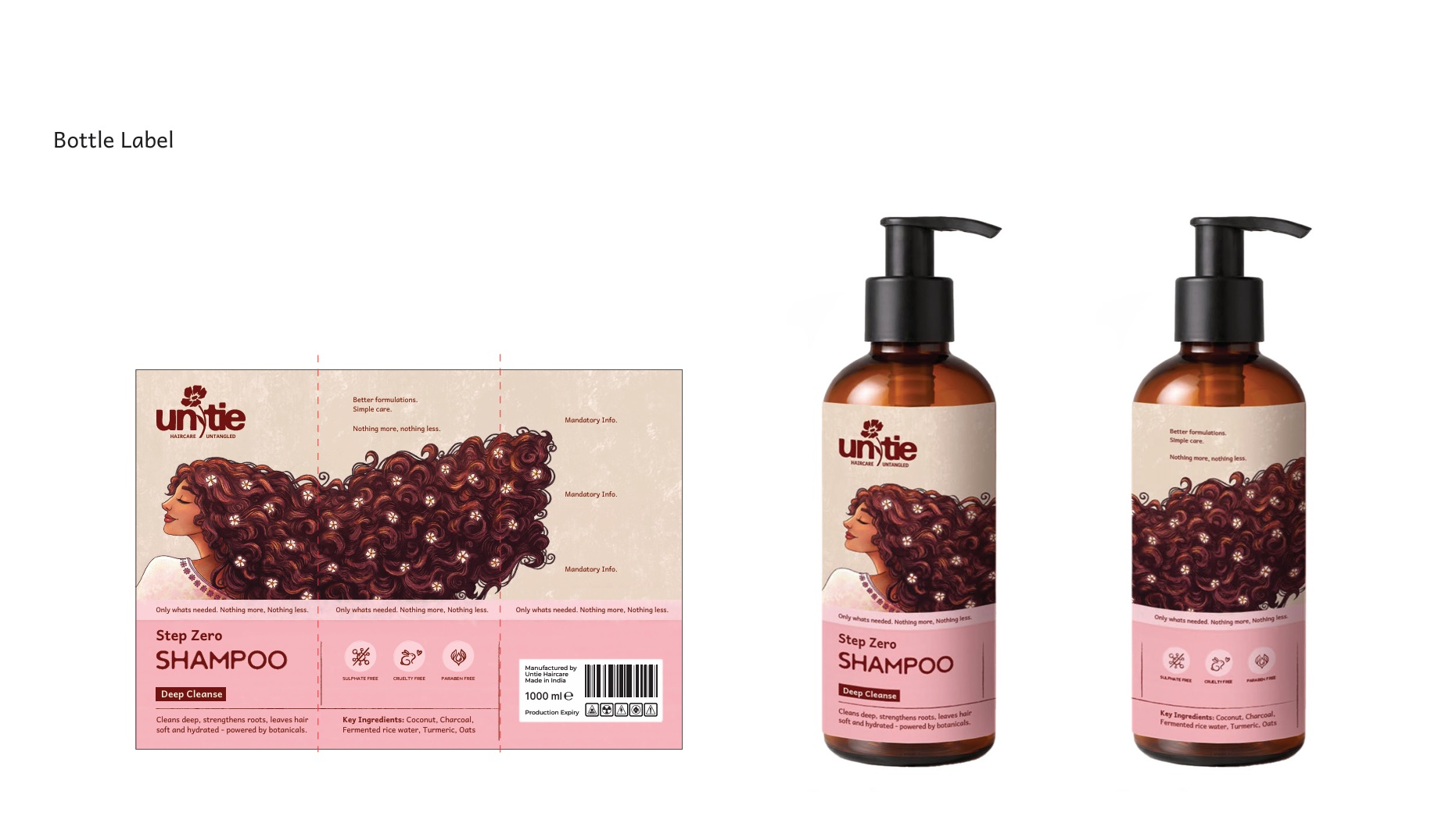 Untie curl care brand visuals - Image 4