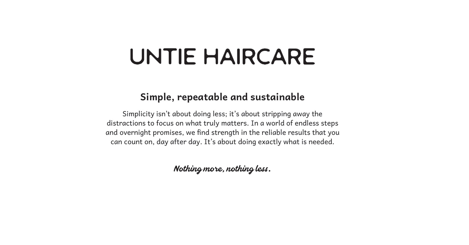 Untie curl care brand visuals - Image 3